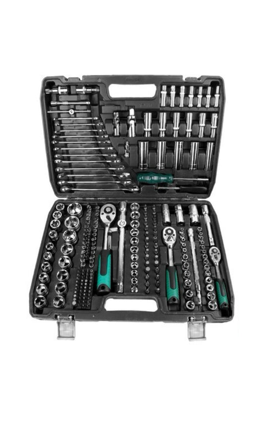 216teiliger Knarren-/Ratschenkasten, ChVa-Stahl, Heimwerker