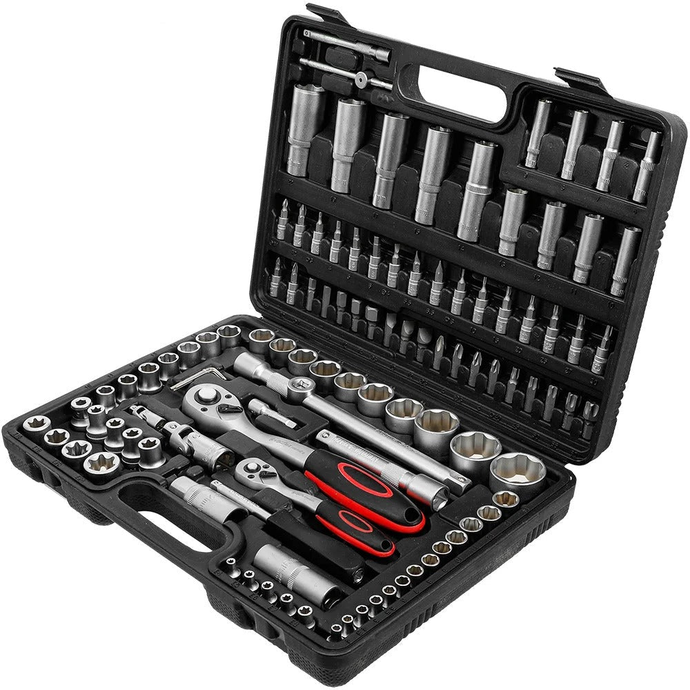 171-tlg. Ratschen-Steckschlüssel-Set 1/4″, 3/8″, 1/2″ Auto-Reparatur Werkzeug-Set
