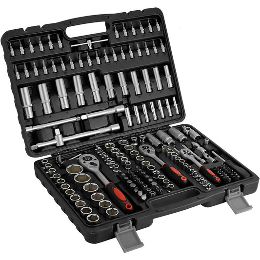 171-tlg. Ratschen-Steckschlüssel-Set 1/4″, 3/8″, 1/2″ Auto-Reparatur Werkzeug-Set